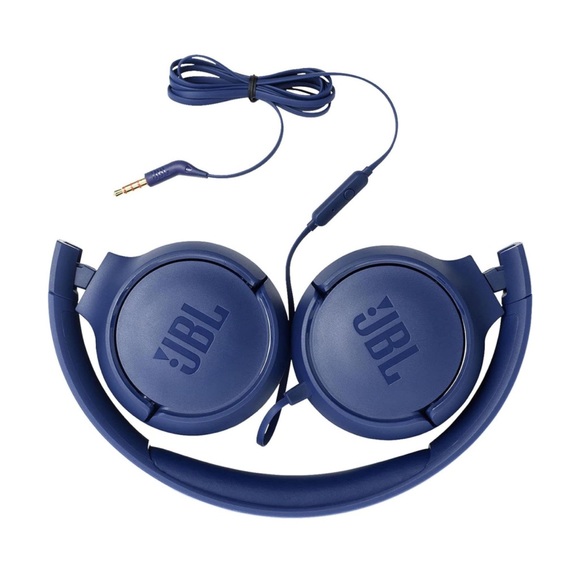JBL TUNE 500 - Wired On-Ear Headphones - Blue - Picture 2 of 7
